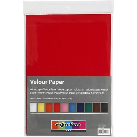 Papier Welurowy A4 140g 10 ark. Papier Welurowy A4 140g 10 ark.