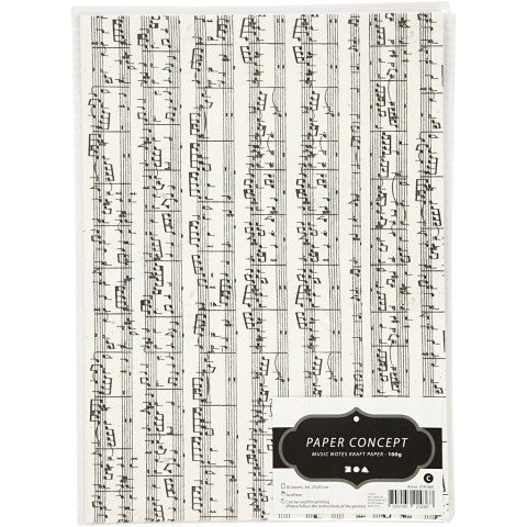 Papier w Nuty A4, 100 g, 10 ark. Papier w Nuty A4, 100 g, 10 ark.