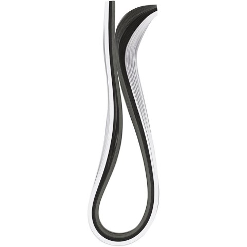 Paski do quillingu 5mmx78cm Czarno-Białe Paski do quillingu 5mmx78cm Czarno-Białe