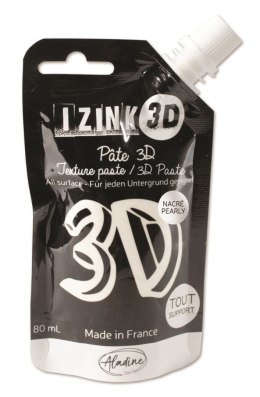 Pasta 3D 80 ml perłowa Biała