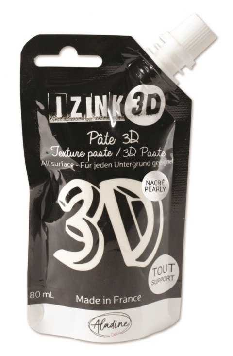 Pasta 3D 80 ml perłowa Biała Pasta 3D 80 ml perłowa Biała