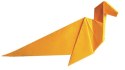 Scenka z Dinozaurami Origami