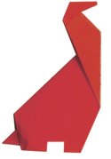 Scenka z Dinozaurami Origami