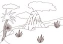 Scenka z Dinozaurami Origami