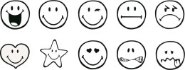 Stemple Easy Smiley Emotki 10 szt.
