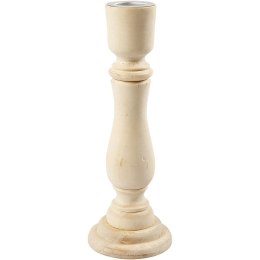 Świecznik z drewna H: 16,5 cm