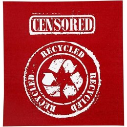 Szablon Sitodruk CENSORED RECYCLED 22x21
