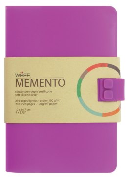 WAFF MEMENTO notes A6 Purpurowy