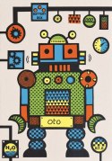 Wycinanki z kartonu Roboty