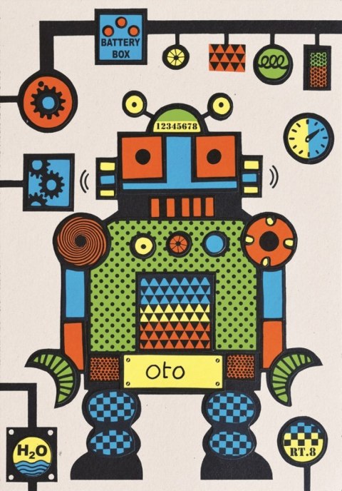Wycinanki z kartonu Roboty Wycinanki z kartonu Roboty