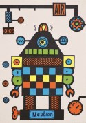 Wycinanki z kartonu Roboty