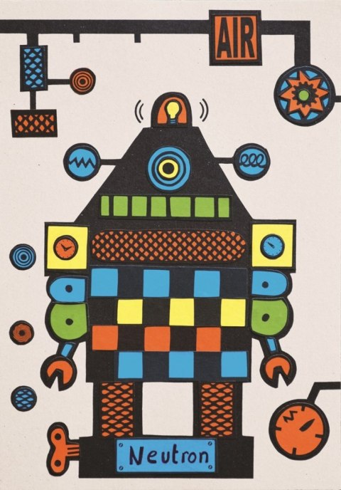 Wycinanki z kartonu Roboty Wycinanki z kartonu Roboty