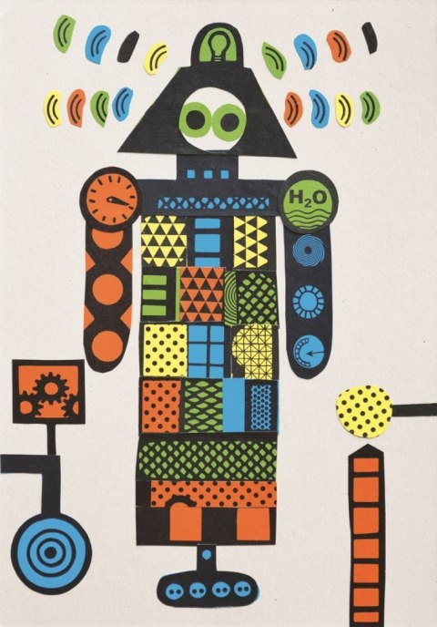 Wycinanki z kartonu Roboty Wycinanki z kartonu Roboty