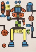 Wycinanki z kartonu Roboty