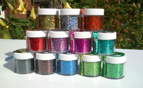 Brokat gruby Liliowy Holograficzny 30ml Brokat gruby Liliowy Holograficzny 30ml