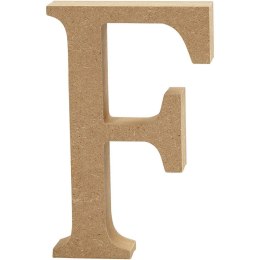 Litera F z MDF H: 13 cm