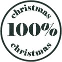 Stempel ozdobny 100% christmas