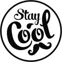 Stempel ozdobny Stay Cool wąsik :)