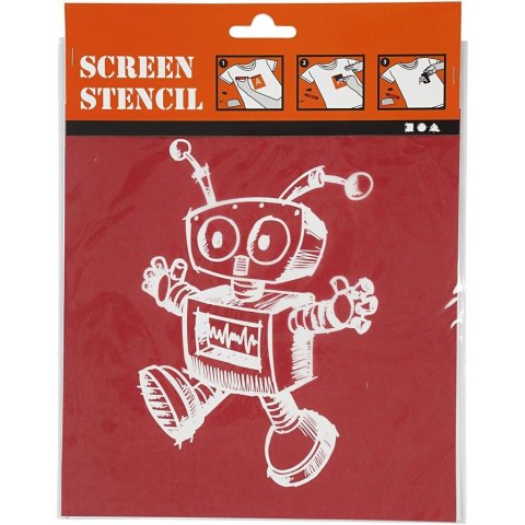 Szablon Sitodruk Robot 22x21 cm Szablon Sitodruk Robot 22x21 cm