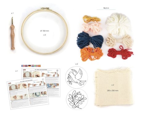 Zestaw do haftowania Punch Needle Dwa wzory