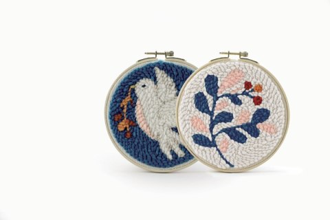 Zestaw do haftowania Punch Needle Dwa wzory