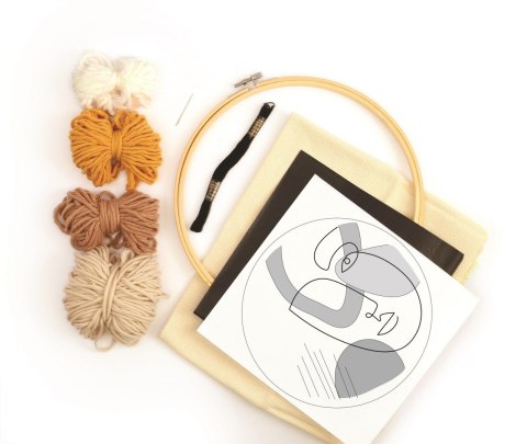 Zestaw do haftowania Punch Needle Line Art