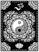 Kolowanka Welw. 29,7x21 Mandala Yin Yang