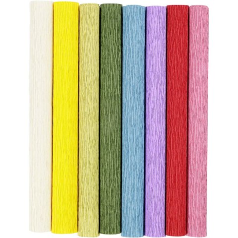 Krepina 25x60 cm 8 ark. kol. podstawowe Krepina 25x60 cm 8 ark. kol. podstawowe