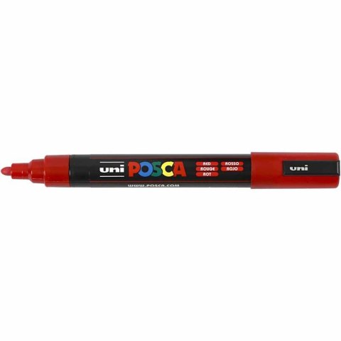 Marker POSCA 1,8-2,5 mm Czerwony Marker POSCA 1,8-2,5 mm Czerwony