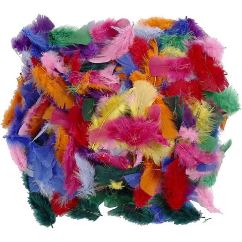 Piórka indycze Kolorowe 7-8 cm, 50 g Piórka indycze Kolorowe 7-8 cm, 50 g