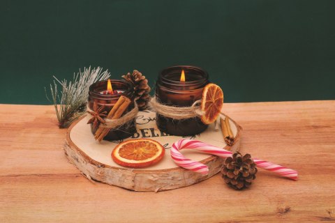 Zestaw DIY Świece Sojowe - Cynamonowe Zestaw DIY Świece Sojowe - Cynamonowe