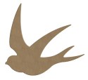 Dekoracja z MDF 3 Jaskółki Dekoracja z MDF 3 Jaskółki