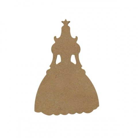 Dekoracja z MDF Księżniczka 11x16 cm Dekoracja z MDF Księżniczka 11x16 cm
