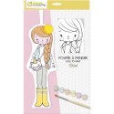Lalka Chloe z materiału do pomalowania Lalka Chloe z materiału do pomalowania