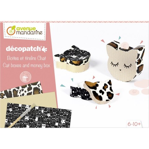 Zestaw Pudełka Kotki do decoupage Zestaw Pudełka Kotki do decoupage