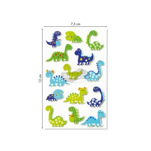 Naklejki 3D wypukłe Dinozaury w Łatki Naklejki 3D wypukłe Dinozaury w Łatki