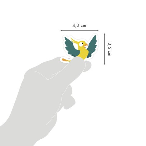 Naklejki Ptaszki 6 ark. - wielokrotnego naklejania Naklejki Ptaszki 6 ark. - wielokrotnego naklejania
