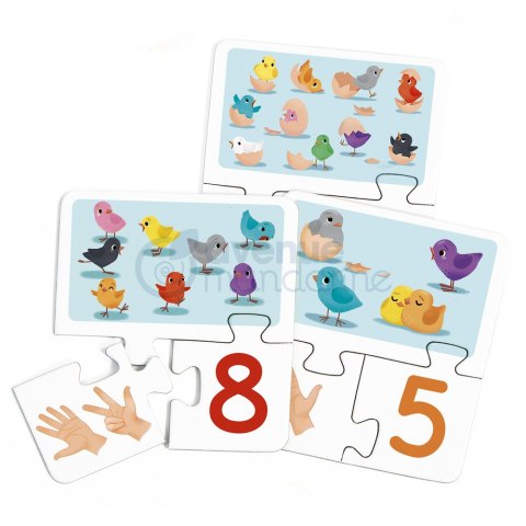 Puzzle 3-częściowe Nauka Liczenia Puzzle 3-częściowe Nauka Liczenia