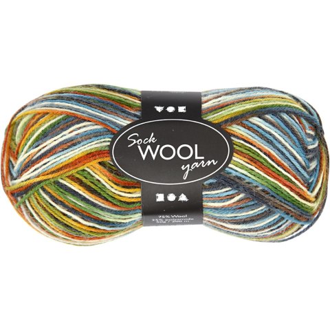 Włóczka Wielokolorowa 50g, 75% wełna 25% Włóczka Wielokolorowa 50g, 75% wełna 25%
