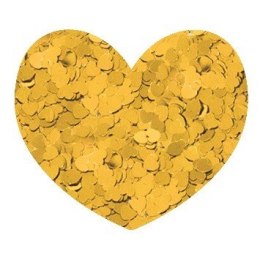 Brokat Metaliczny Serca Złote