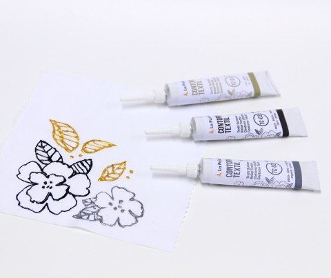Konturówka do jasnych Tkanin 20 ml Srebrna Konturówka do jasnych Tkanin 20 ml Srebrna