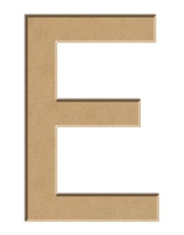 Litera płaska E z MDF H: 40 cm
