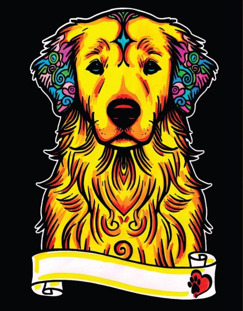 Kolorowanka Welw. A4 Golden Retriever Kolorowanka Welw. A4 Golden Retriever
