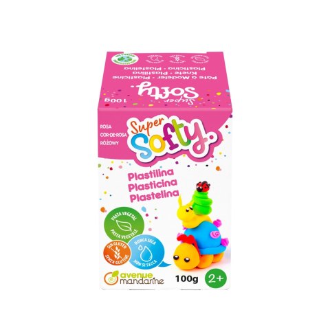 Masa Super-Softy 100g Neonowo Różowa Masa Super-Softy 100g Neonowo Różowa