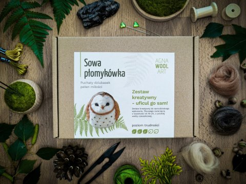 ZESTAW DO FILCOWANIA SOWA PŁOMYKÓWKA - DLA KAŻDEGO ZESTAW DO FILCOWANIA SOWA PŁOMYKÓWKA - DLA KAŻDEGO