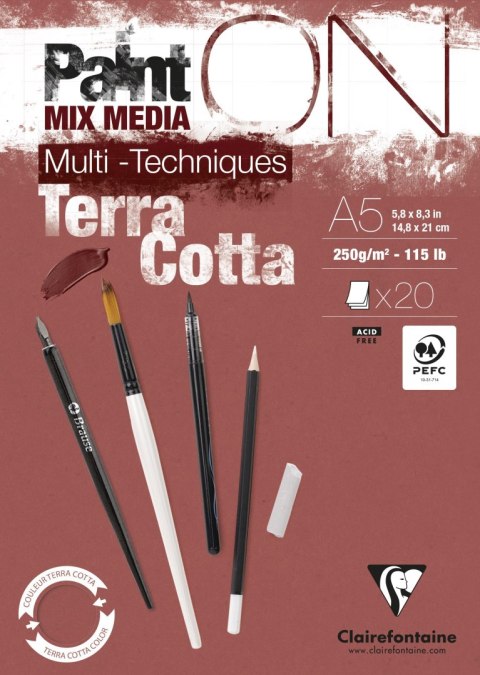 Blok papieru Terakota A5, 250 g, 20 ark Blok papieru Terakota A5, 250 g, 20 ark