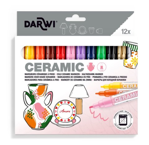 Markery do Ceramiki 2 mm, 12 szt. Markery do Ceramiki 2 mm, 12 szt.