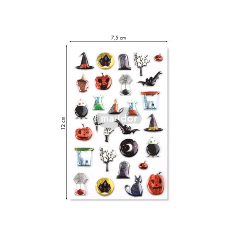 Naklejki 3D wypukłe Halloween Naklejki 3D wypukłe Halloween