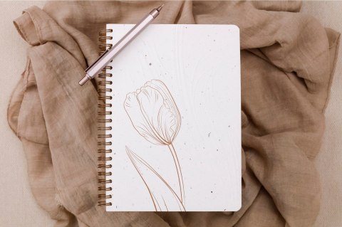 Notes na spirali A5 Tulip paper Notes na spirali A5 Tulip paper
