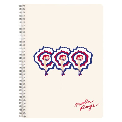 Zeszyt na spirali A4 Moulin Rouge mix Zeszyt na spirali A4 Moulin Rouge mix